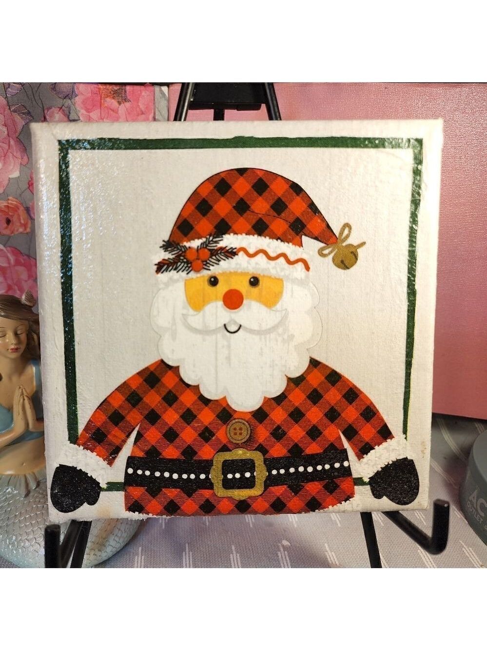 DECOUPAGE CANVAS SANTA CLAUS 🧑‍🎄